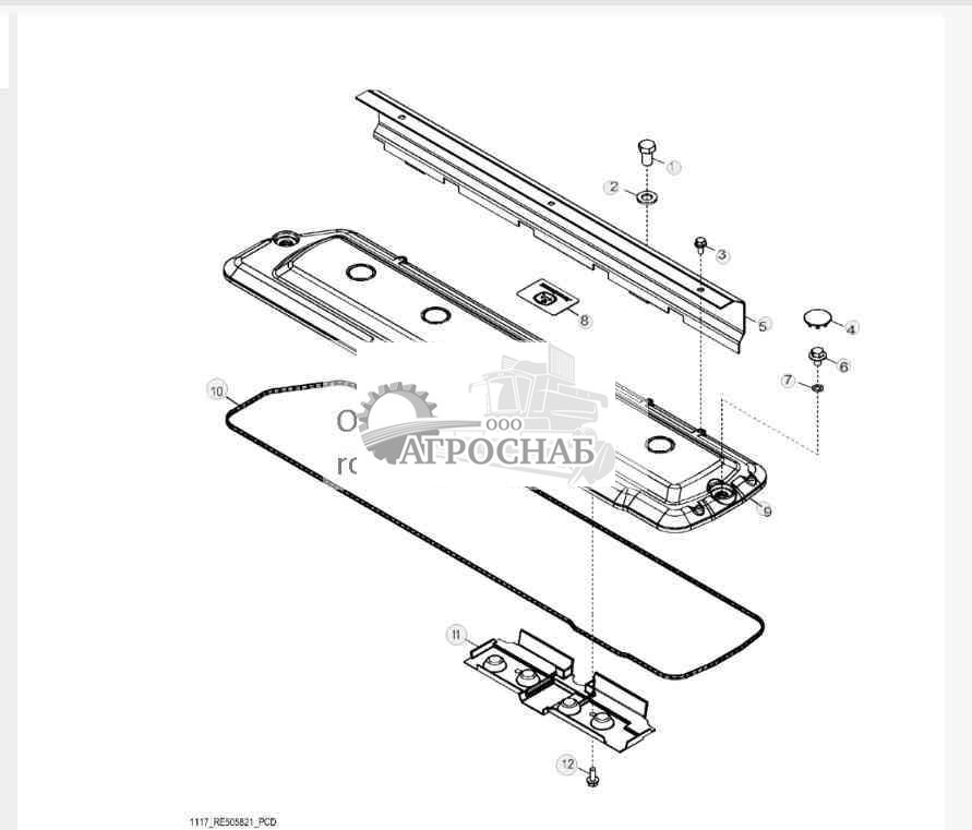 1117 Крышка клапана 